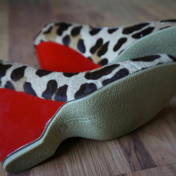 Giuseppe Zanotti Leopard Wedge Pumps