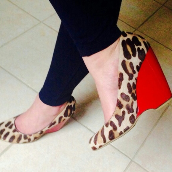 Giuseppe Zanotti Leopard Wedge Pumps