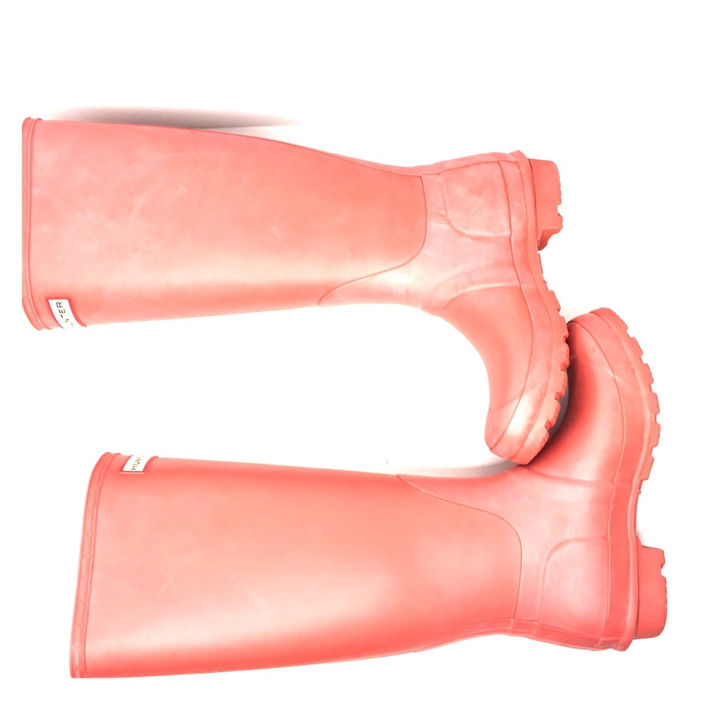 HUNTER coral rain boots