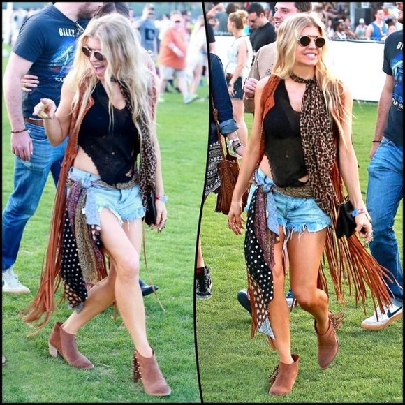 Fringe and Studs Western Ankle Booties - Picture 2 of 6