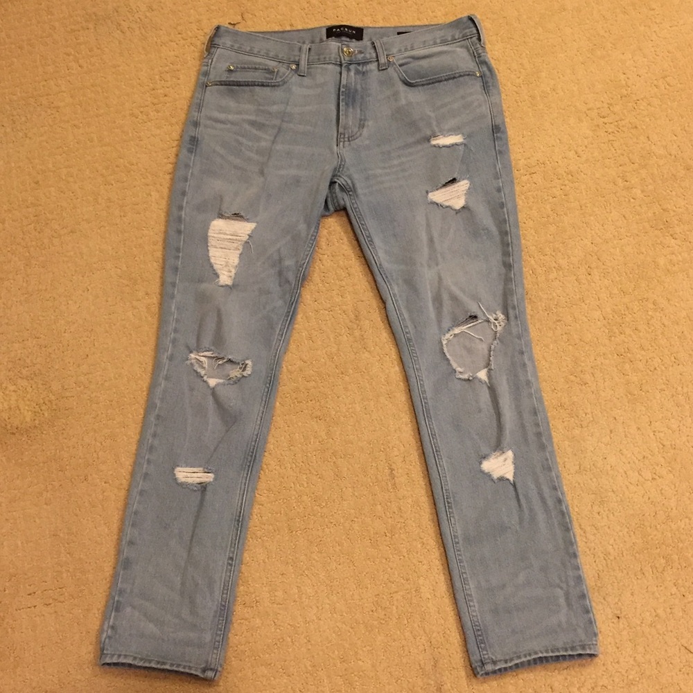 Pacsun skinny ripped destroyed jeans