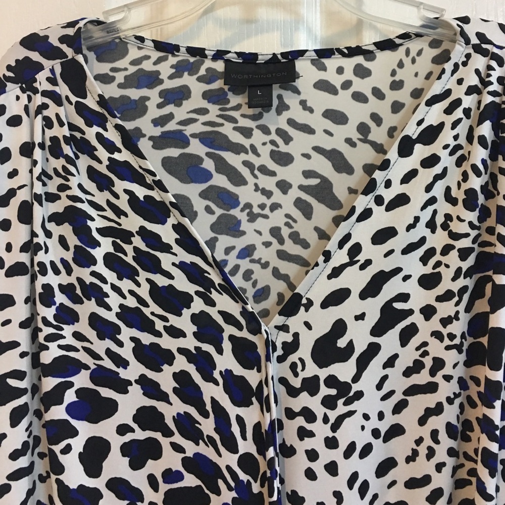 Animal print blous