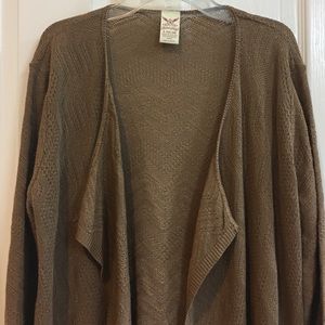 Brown cardigan NWOT