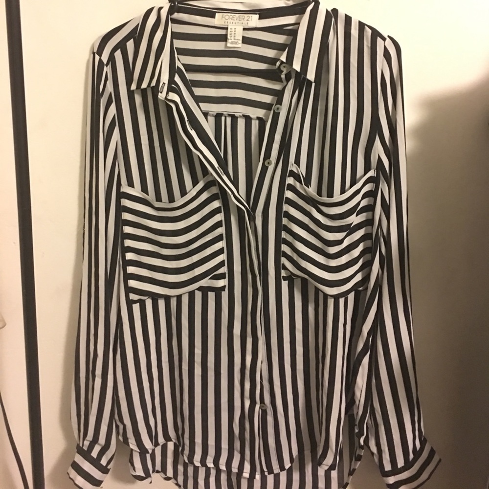 Black & white striped long sleeve