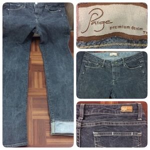 Paige Premium Melrose Straight Platinum Jeans