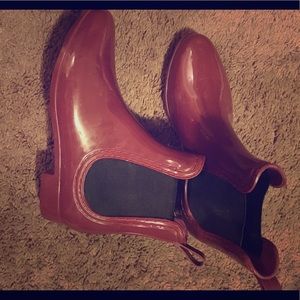 ☂️Burgundy rain boots ☂️