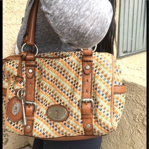 Fossil shoulder purse