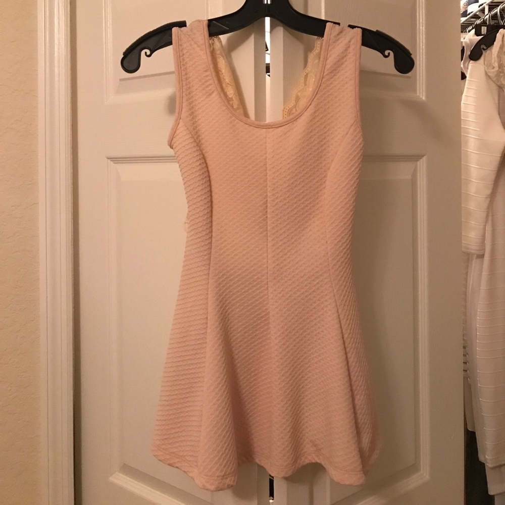 Peplum light pink top