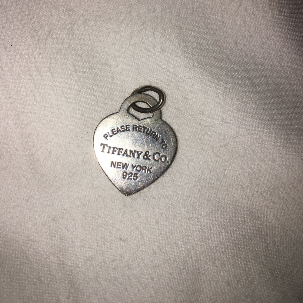 Blue Tiffany heart necklace charm