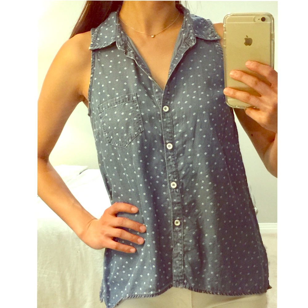 Splendid chambray top