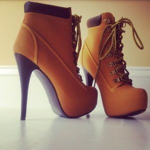 Faux High Timberland Boots