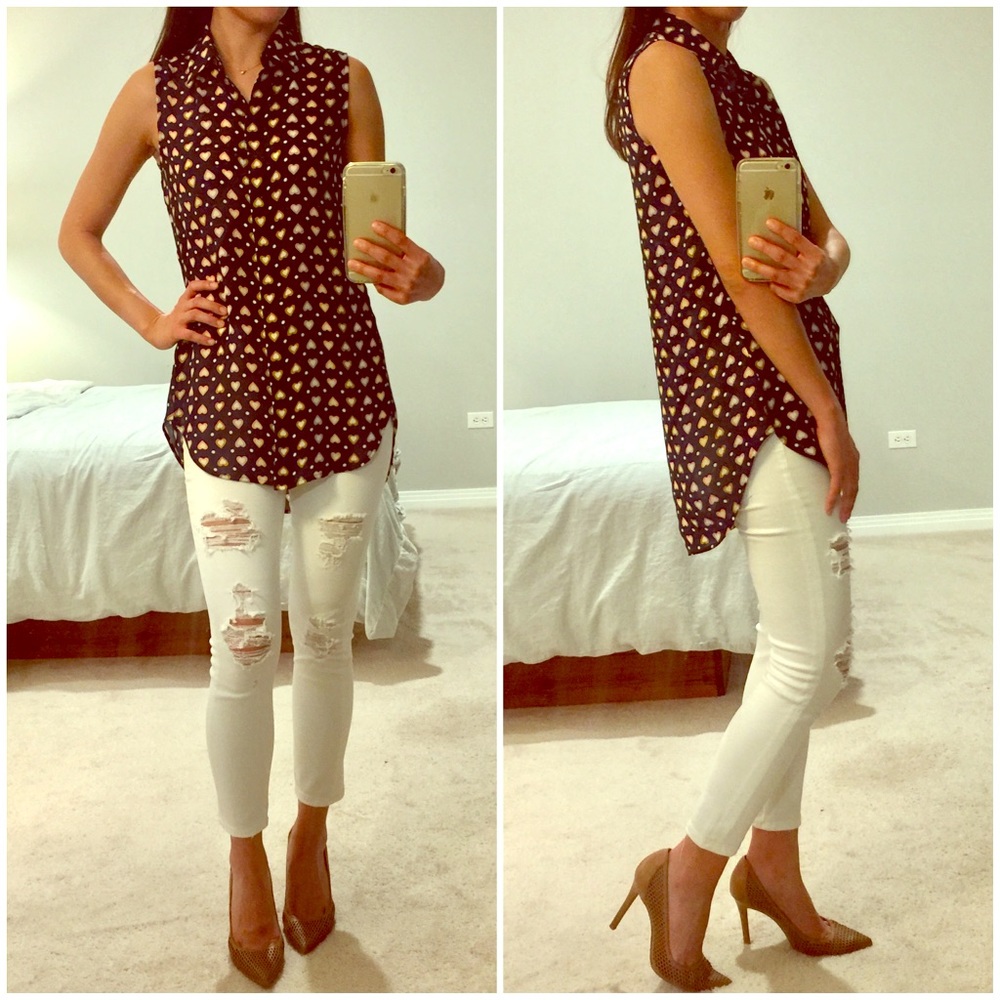 J. Crew ❤️ printed silk blouse