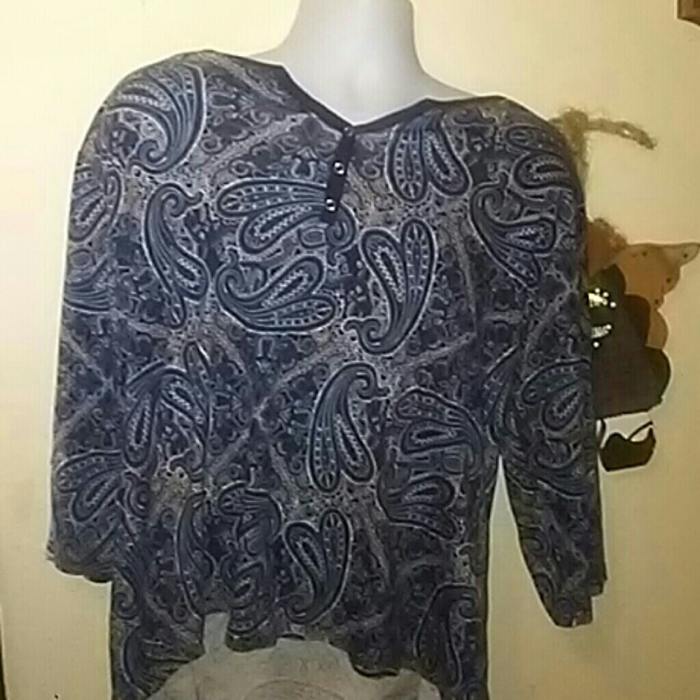 Half button blouse