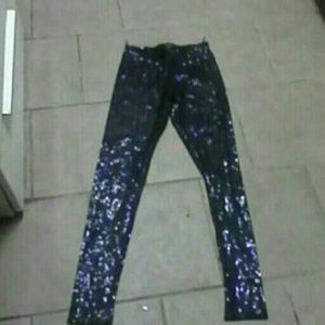 Hot topic sparkle Blue Leggings