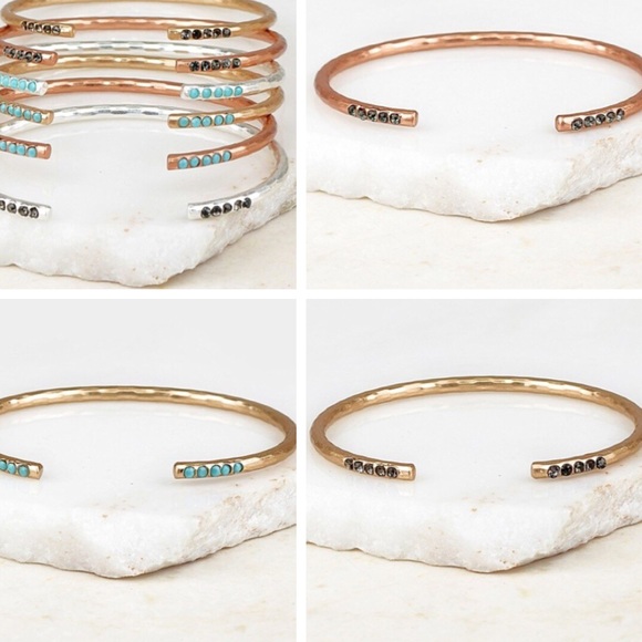 •crystal studded stacking bangles• - Picture 3 of 3