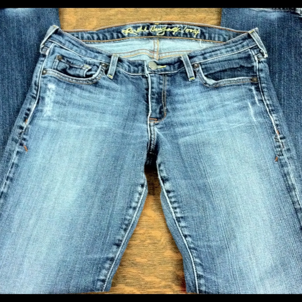 Ruehl 925 Stretch Skinny distressed Jeans Low