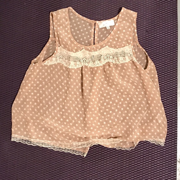 Sheer polka dot flowy shirt - Picture 2 of 4