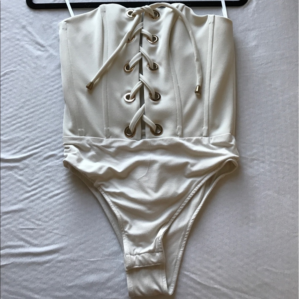 Lace up leotard