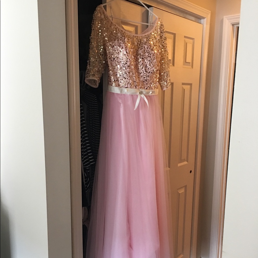 Champagne Pink Gown/ Dress