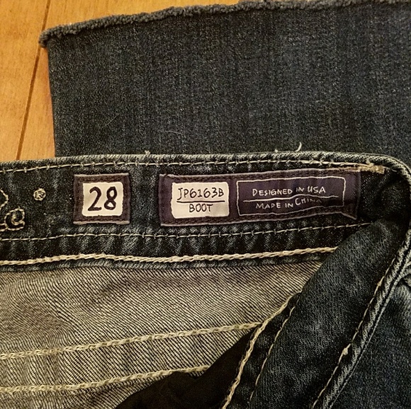 Miss Me Snakeskin & Embellished Fleur De Lis Jeans - Picture 6 of 8