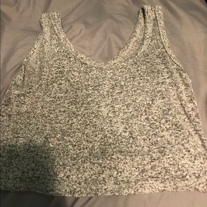 Heather Gray Cropped Tank Forever 21
