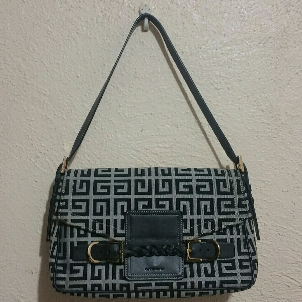 🚫SOLD🚫 Black Monogram Canvas Shoulder Bag
