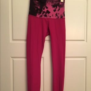 Lululemon pink long straight legged yoga pants