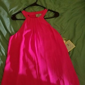 CeCe pink flowy tank top