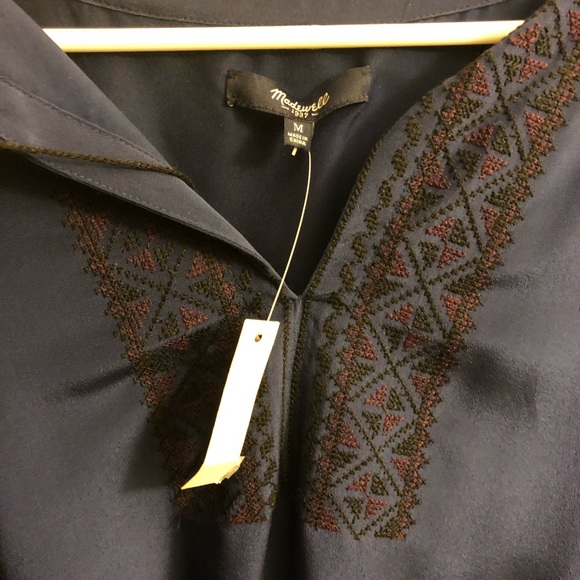 NWT Madewell Silk Prologue Dress - Picture 5 of 5