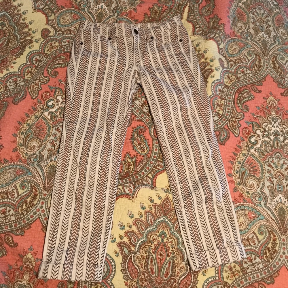 Loft cuffed crop jeans