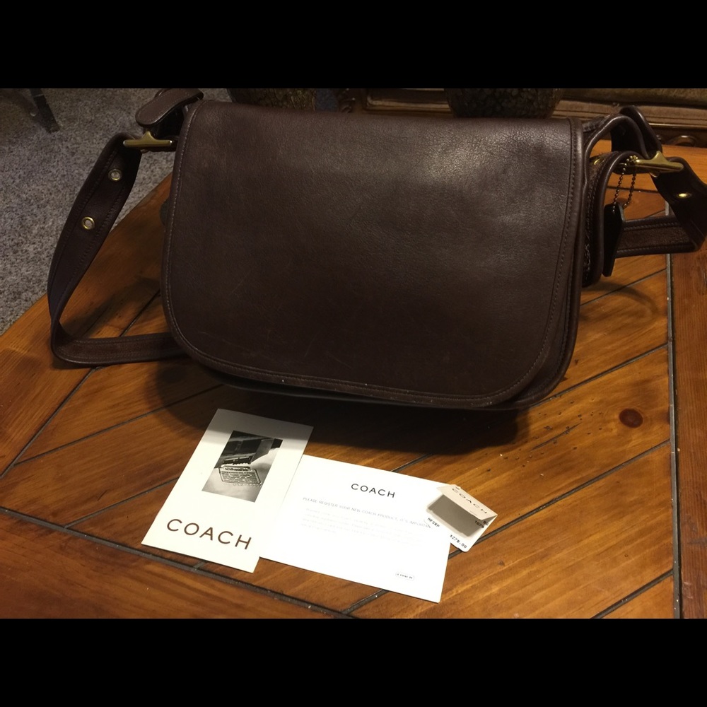 Chocolate coach handbag