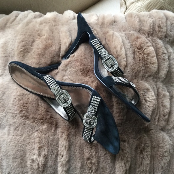 Sandals with rhinestones 9M - Picture 3 of 4