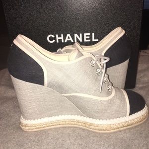 Chanel Espadrille Wedges