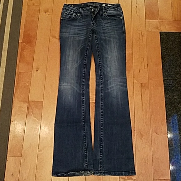 Miss Me Leather Rivet Embellished Boot Cut Jeans - Picture 3 of 7