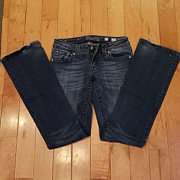 Miss Me Leather Rivet Embellished Boot Cut Jeans - Picture 4 of 7