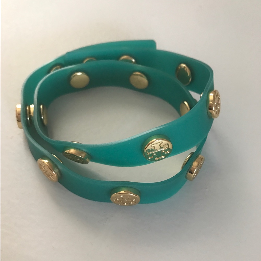 Tory Burch Jelly Wrap Logo Bracelet