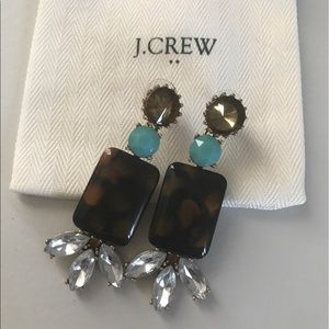 JCrew Tortoise Shell Statement Earrings