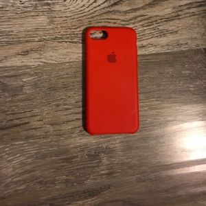 Red iphone 7 Apple case (men & women)