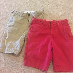 Abercrombie chino shorts Red and khaki lot