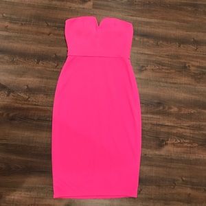 Sexy hot pink dress