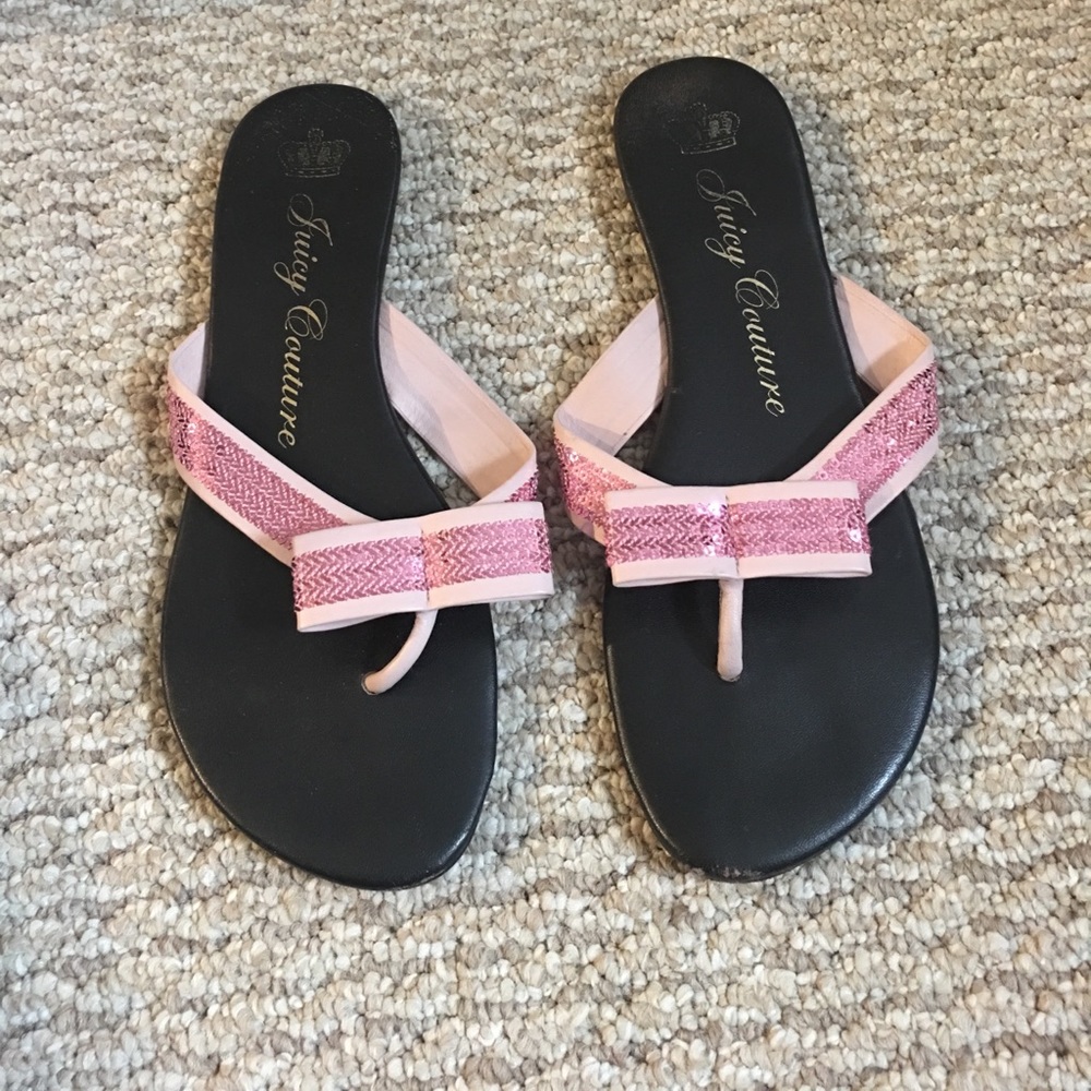 Juicy couture flip flops
