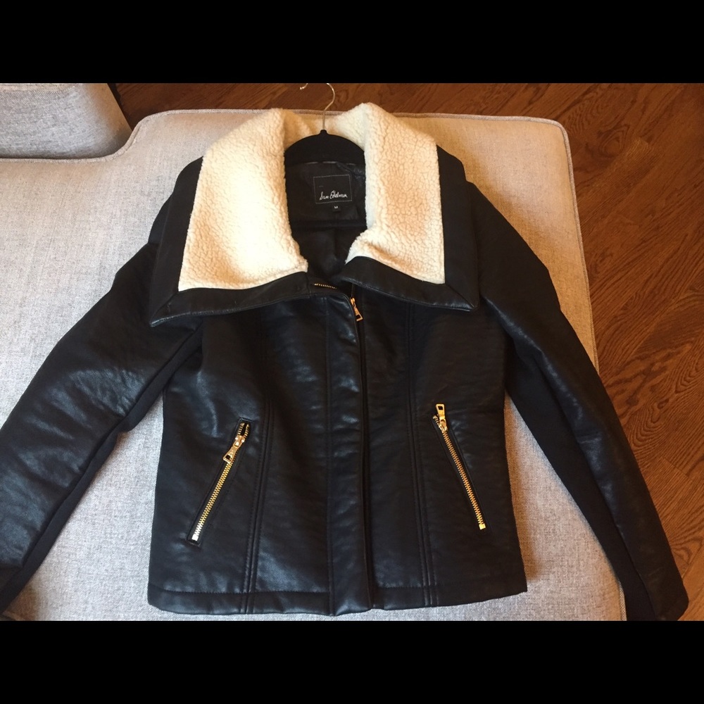 Sam Edelman Vegan Bomber with gold hardware