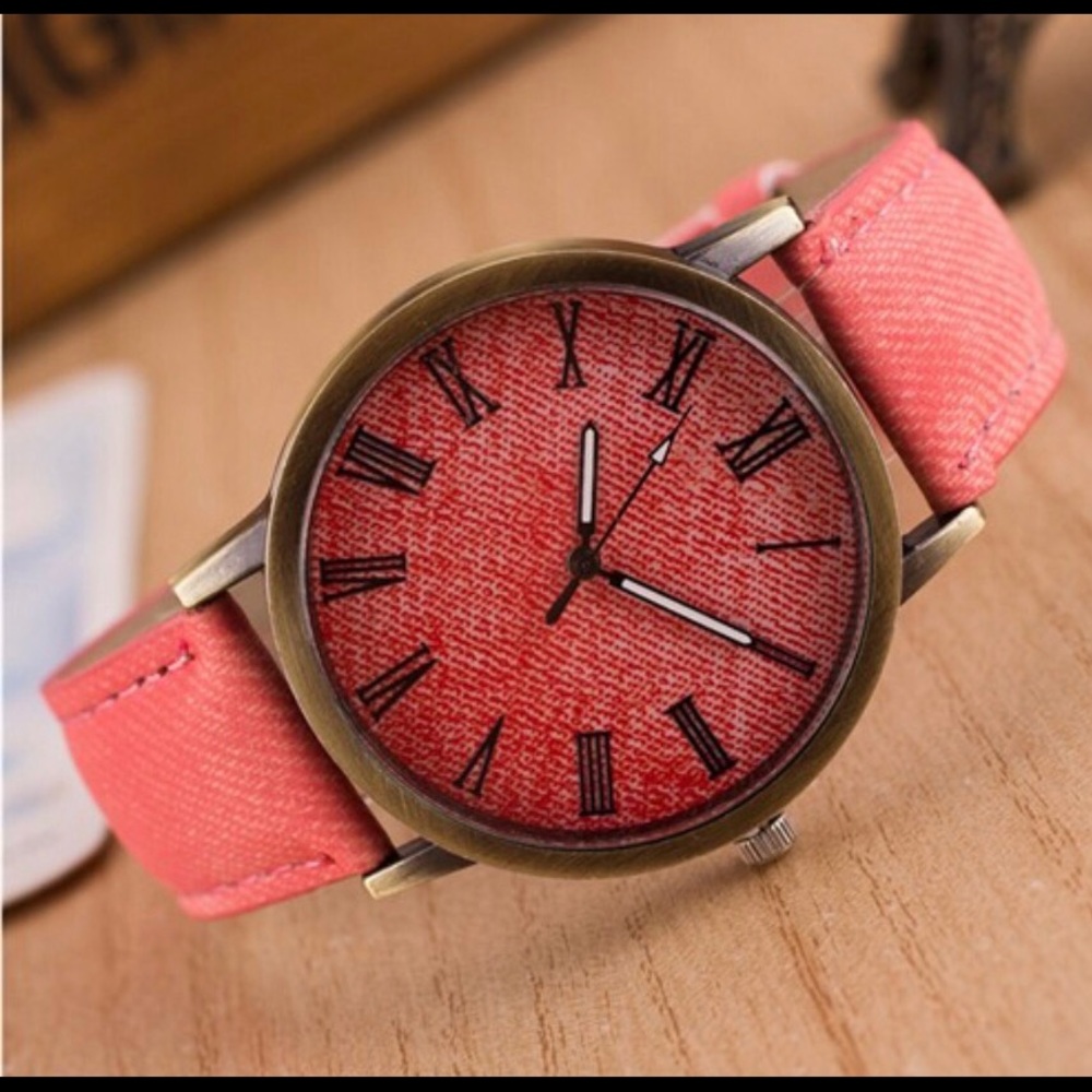 Denim Diva Watch Pink