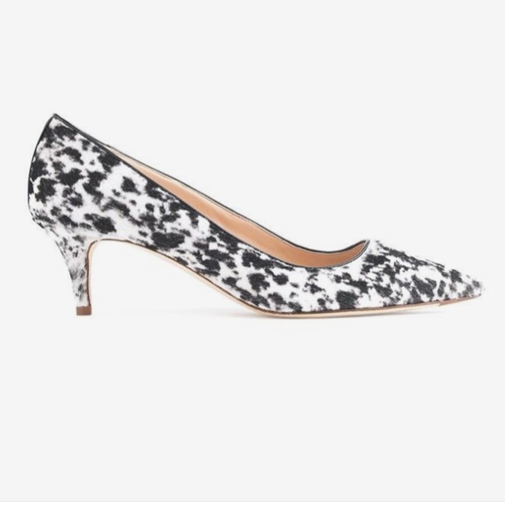 J. Crew Collection Dulci calf hair kitten heels