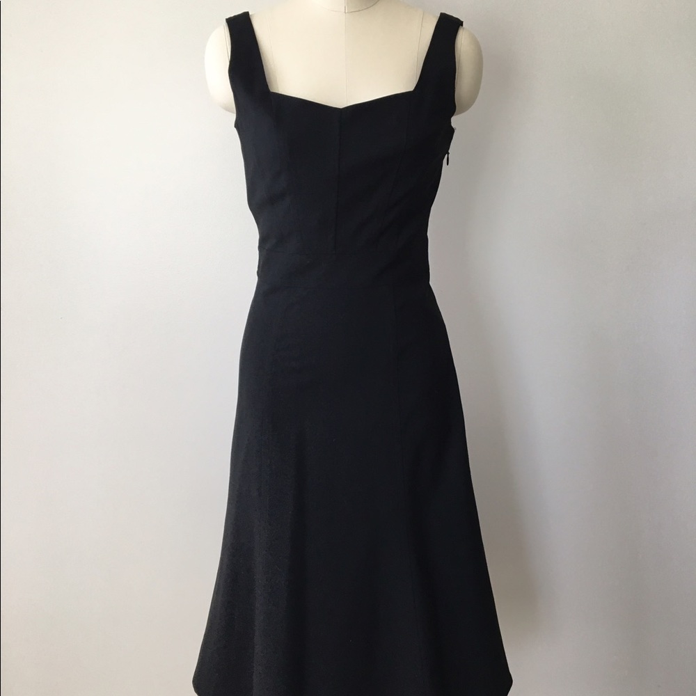 J. Crew Black Knee-Length Dress