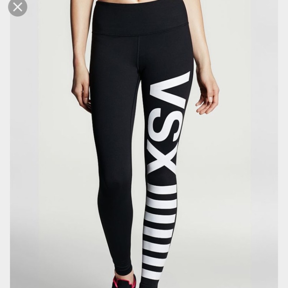 Vsx black leggings with sports bra!! Bundle