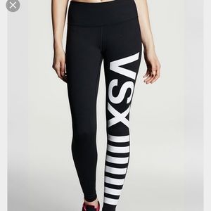 Vsx black leggings with sports bra!! Bundle
