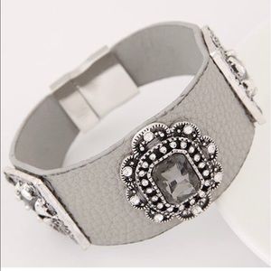 Star Studded Bangle in Gray