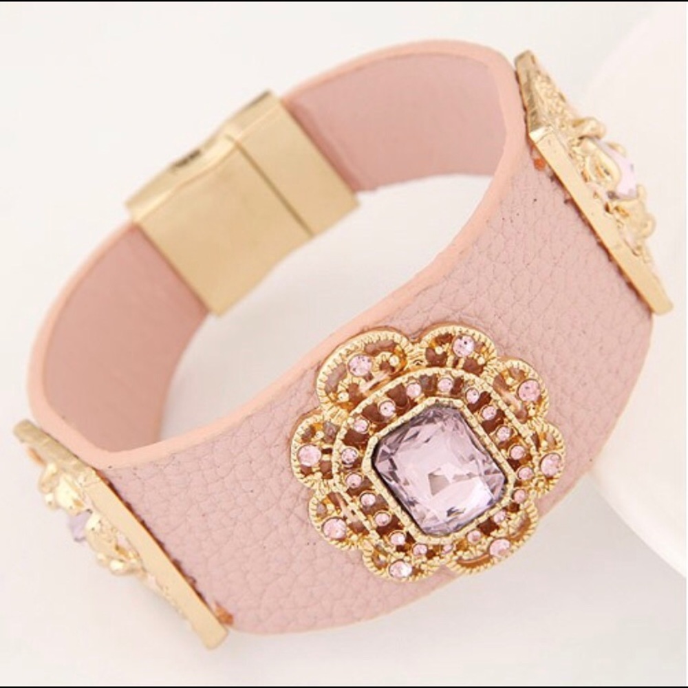 Star Studded Bangle in Pink