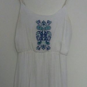 White XL midi dress